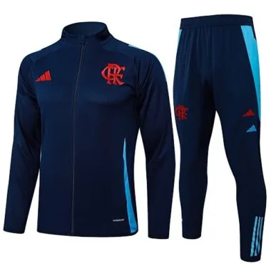 24-25 Flamengo Navy Football Tracksuit Long Jacket Suits