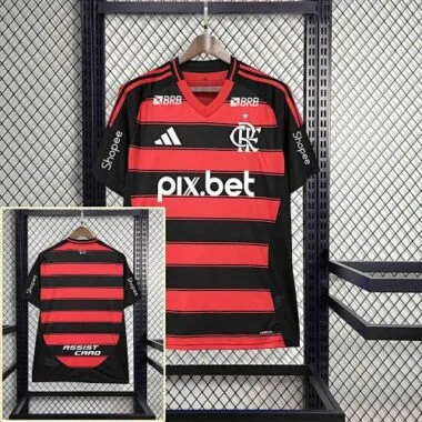 25-26 All Sponsor Flamengo Home Kit Soccer AAAAJersey Yupoo