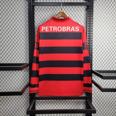 94-95 Flamengo Home Retro Kit Long Sleeve Vintage Shirt Football