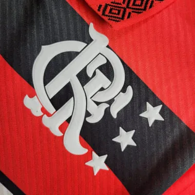 94-95 Flamengo Home Retro Kit Long Sleeve Vintage Shirt Football