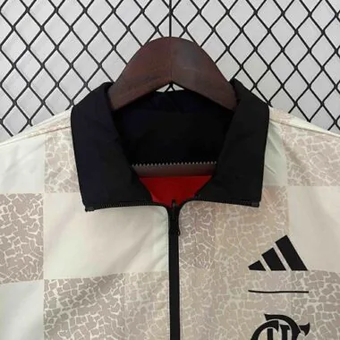 23-24 Flamengo Trench Coat Reversible Windbreaker Double-Sides Jacket Soccer
