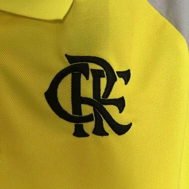 Camisola polo amarela de treino do Flamengo 2024