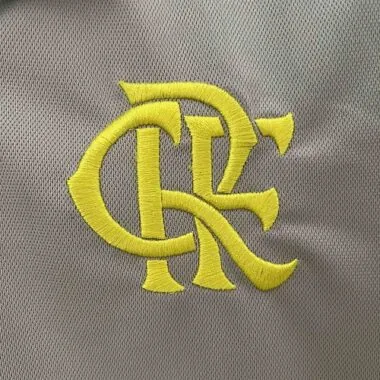 2024 Flamengo Training Gray Polo Shirt Jersey