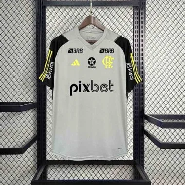 24-25 Flamengo Gray Training Kit Jersey Supplier Yupoo