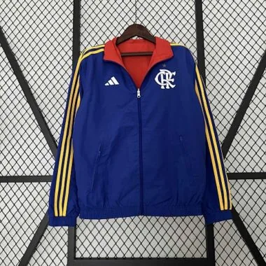 23-24 Flamengo Reversible Windbreaker Red&Blue Double-Sides Jacket Soccer Jerseys For Sale