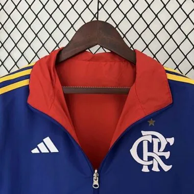 23-24 Flamengo Reversible Windbreaker Red&Blue Double-Sides Jacket Soccer Jerseys For Sale