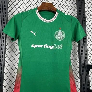 26-27 Palmeiras Home Womens Kit Soccer T-Shirt