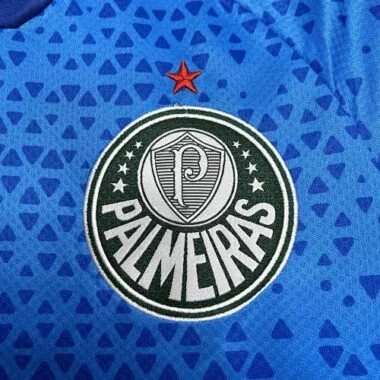 24-25 Palmeiras Goalkeeper Blue Kit Football Uniform
