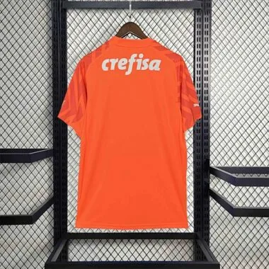 Equipamento laranja de guarda-redes do Palmeiras 24-25