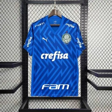 Equipamento azul do guarda-redes do Palmeiras 24-25 de futebol