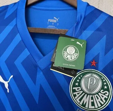 Equipamento azul do guarda-redes do Palmeiras 24-25 de futebol