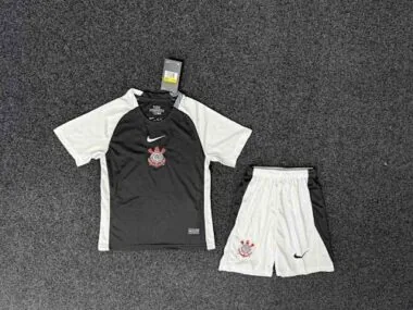 25-26 Corinthians Away Kid Kits Soccer AAAAJersey Yupoo