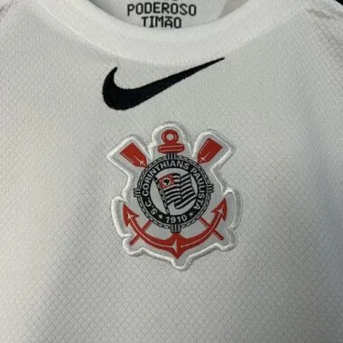25-26 Corinthians Home Kid Kits Youth Apparels Soccer