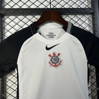 25-26 Corinthians Home Kid Kits Youth Apparels Soccer