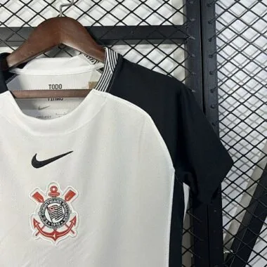 25-26 Corinthians Home Women Shirt Lady Uniform Soccer