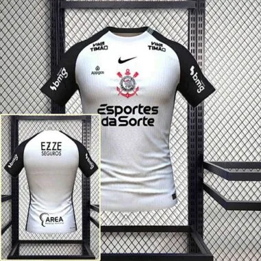 25-26 All sponsor Corinthians Home Kit kit Soccer AAAAJersey Yupoo