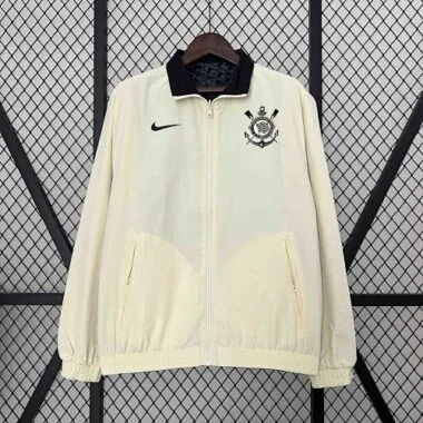 2024 Corinthians Trench Coat Reversible Windbreaker Double-Sides Jacket Soccer