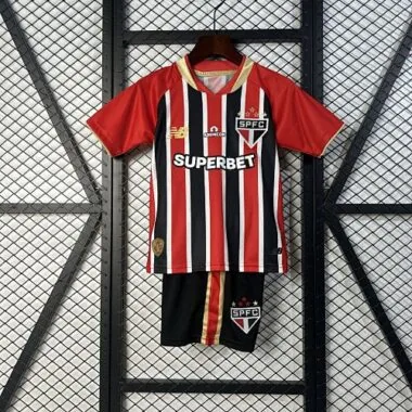 25-26 Sao Paulo Away Kid Kits Youth Apparels Soccer AAAAJersey Yupoo