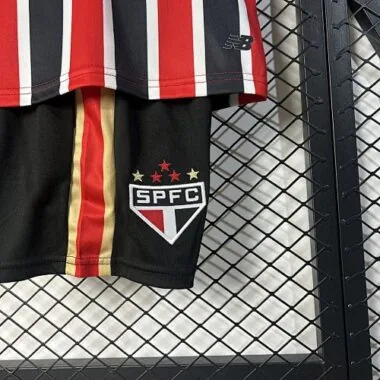 25-26 Sao Paulo Away Kid Kits Youth Apparels Soccer