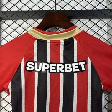 25-26 Sao Paulo Away Kid Kits Youth Apparels Soccer