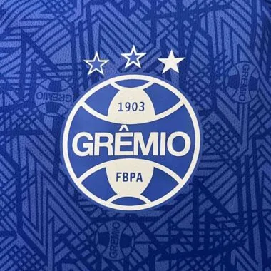 24-25 Maglia da calcio blu del portiere del Grêmio