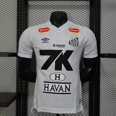 25-26 All Sponsor Santos Home Kit Player Version Soccer AAAAJersey Yupoo