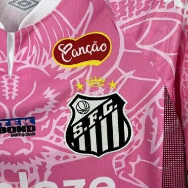 25-26 Santos Pink Dragon Pattern Kit Special Edition Soccer