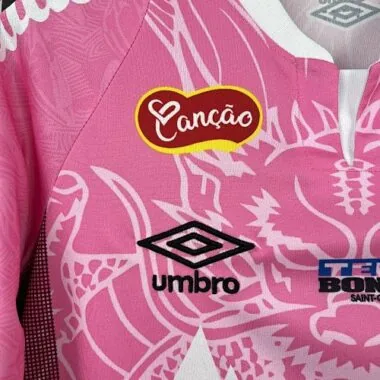 25-26 Santos Pink Dragon Pattern Kit Special Edition Soccer