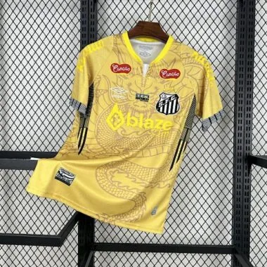 25-26 Santos Yellow Dragon Pattern Kit Special Edition Soccer