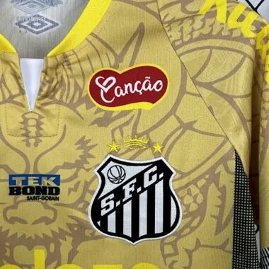 25-26 Santos Yellow Dragon Pattern Kit Special Edition Soccer