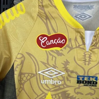 25-26 Santos Yellow Dragon Pattern Kit Special Edition Soccer