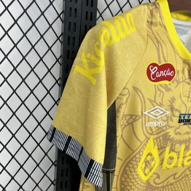25-26 Santos Yellow Dragon Pattern Kit Special Edition Soccer