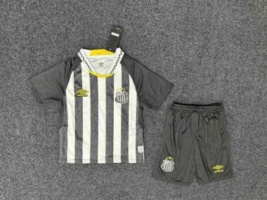 25-26 Santos Away Kid Kits Soccer