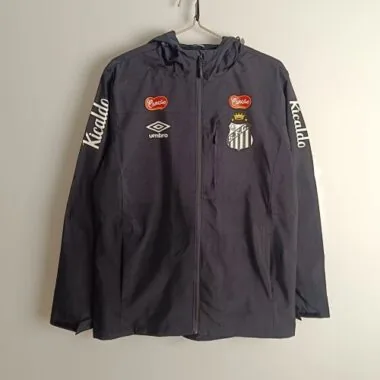 25-26 Santos Black Windbreaker Kit Soccer