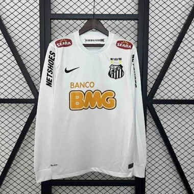 11-12 Santos Home Long Sleeves Kit Retro Soccer