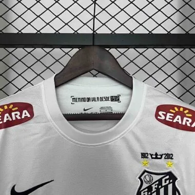 11-12 Santos Home Long Sleeves Kit Retro Soccer