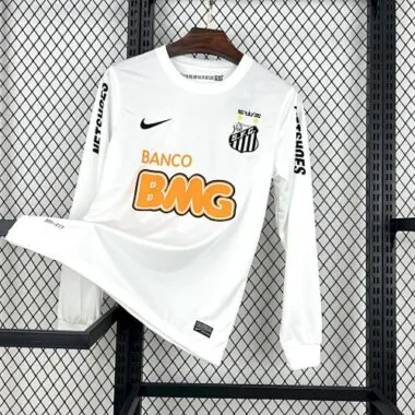 12-13 Santos Home Long Sleeves Kit Retro Soccer