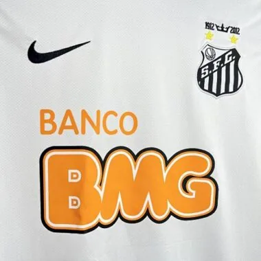 12-13 Santos Home Long Sleeves Kit Retro Soccer