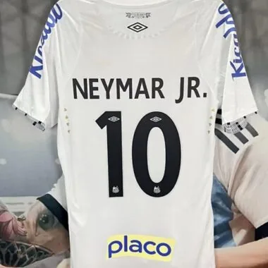 24-25 All sponsor Santos Home Kit Player Version Soccer