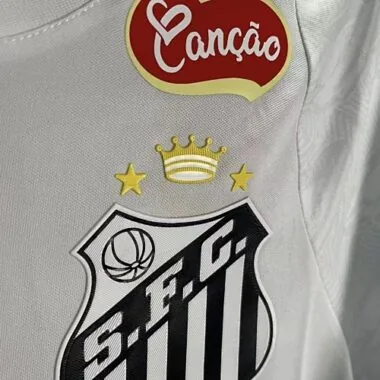 24-25 All sponsor Santos Home Kit Player Version Soccer