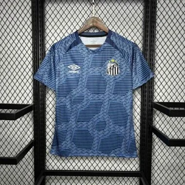 24-25 Santos Training Blue Kit Soccer Uniform