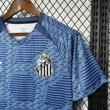 24-25 Santos Training Blue Kit Soccer Uniform