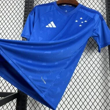 26-27 Cruzeiro Home Kit Soccer T-Shirt