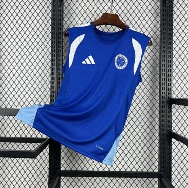26-27 Cruzeiro Blue Pre-Match Vest Kit Soccer T-Shirt AAAAJersey Supply Yupoo