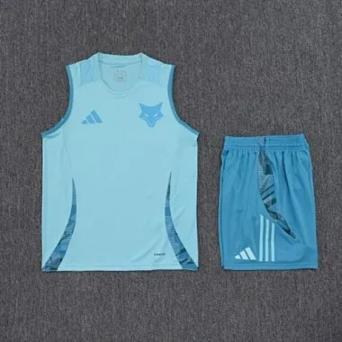 25-26 Cruzeiro Blue Training Kits Football Vest Suits