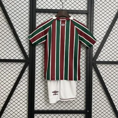 25-26 Fluminense Home Kids Kit Soccer