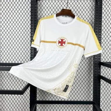25-26 Vasco da Gama White Kit Soccer T-Shirt