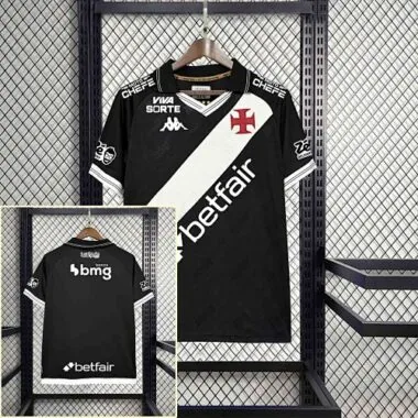 25-26 All sponsors Vasco da Gama Home Kit Soccer T-Shirt