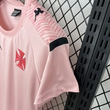 25-26 Vasco Da Gama Pink Women T-Shirt Football Apparels Soccer