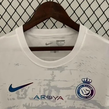 Equipamento alternativo do Al-Nassr da Arábia Saudita para 2023-2024, de manga comprida, de futebol